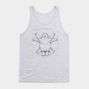 Vitruvian Bear Grey Tank Top